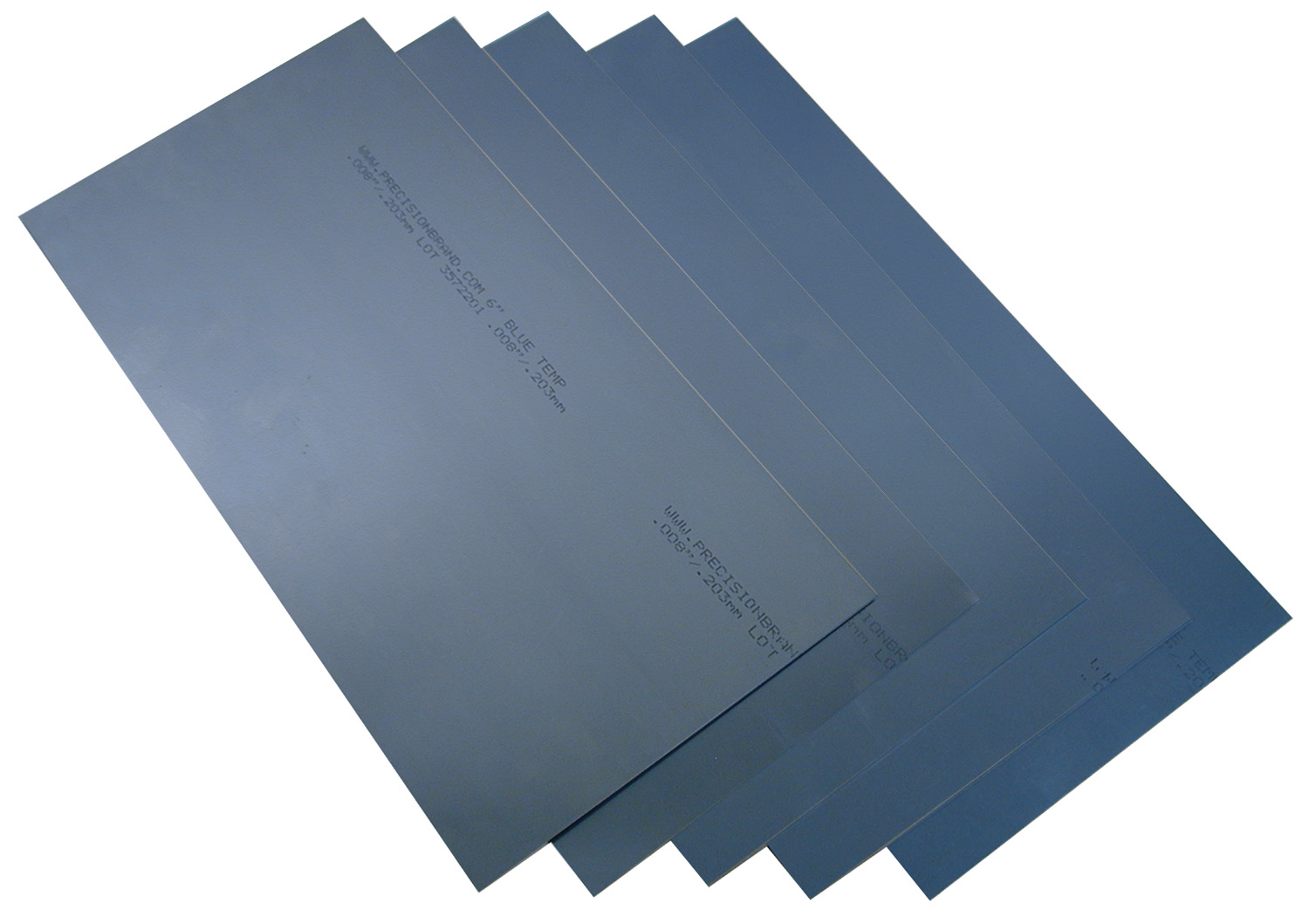 Blue Tempered Spring Steel Shim  0.015" Thick x 3.00" Width x 60" Length 