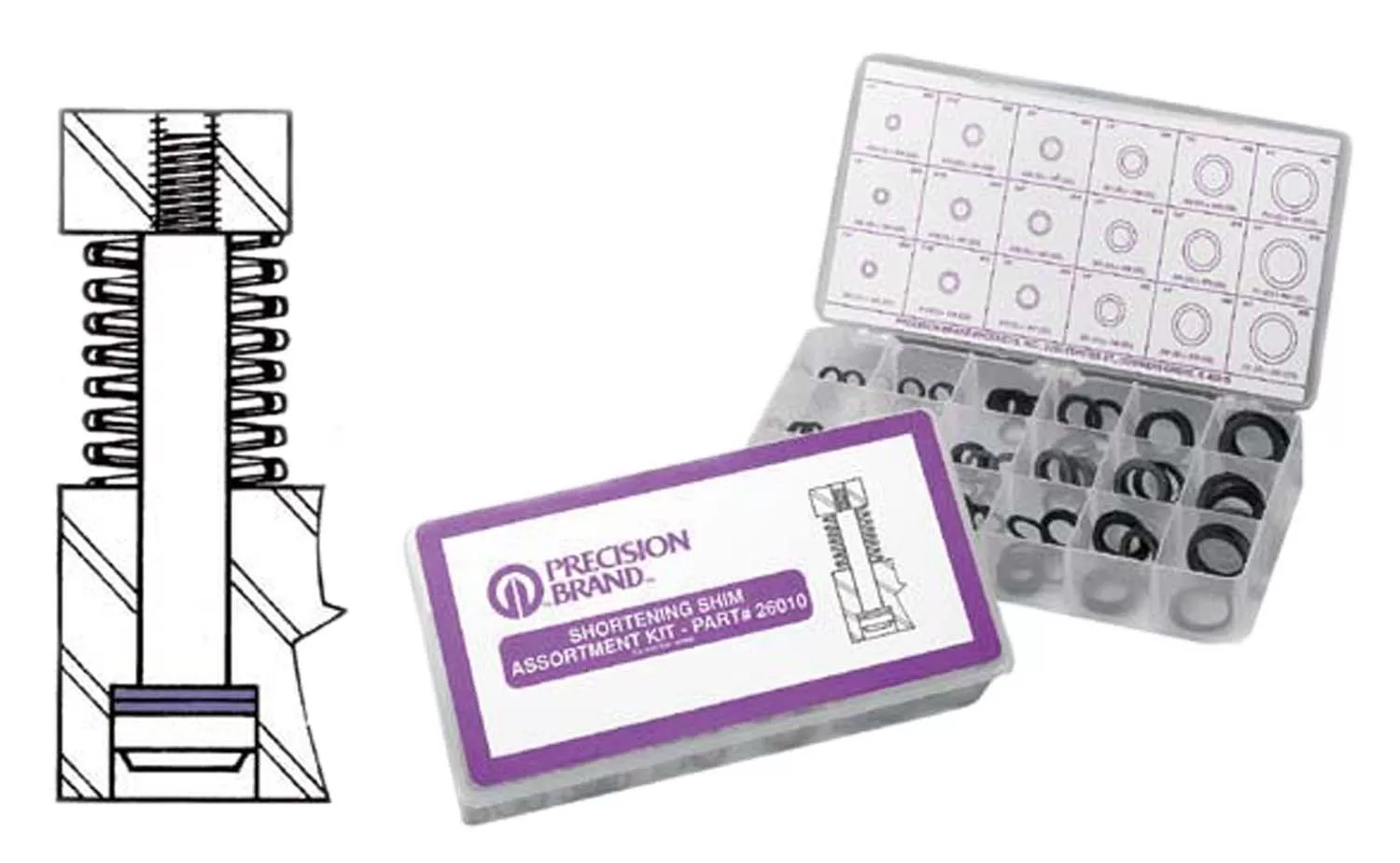 270 Piece Shoulder Screw (Stripper Bolt) Shortening Shim