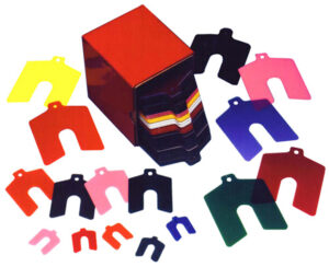Plastic slotted shims