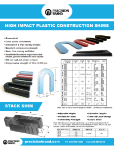 plastic construction shims